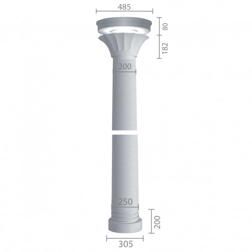 Колона з гіпсу ка-39 (ентазіс)