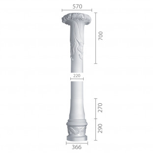 Колонна ка-43 (1/2) из бетона