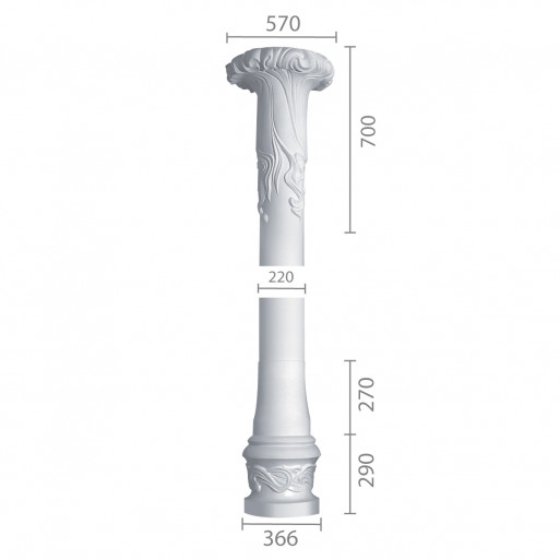 Колона ка-43 (1/2) з бетону