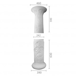Колонна из гипса ка-47 (1/2)