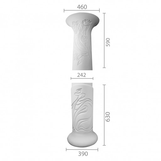 Колонна из гипса ка-47 (1/2)