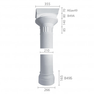 Колона з гіпсу ка-49 (1/2)