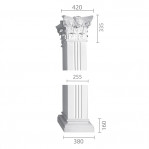 Квадратна колона з гіпсу ка-51