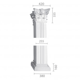 Квадратна колона з гіпсу ка-51