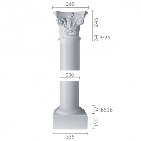 Колона з гіпсу ка-52 (1/2)