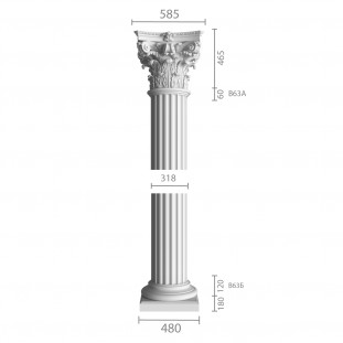 Колонна из гипса ка-63 (1/2)