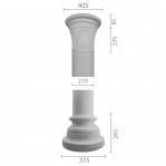 Колона з гіпсу ка-65 (ентазіс)