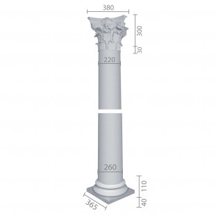 Колона з гіпсу ка-66 (ентазіс)