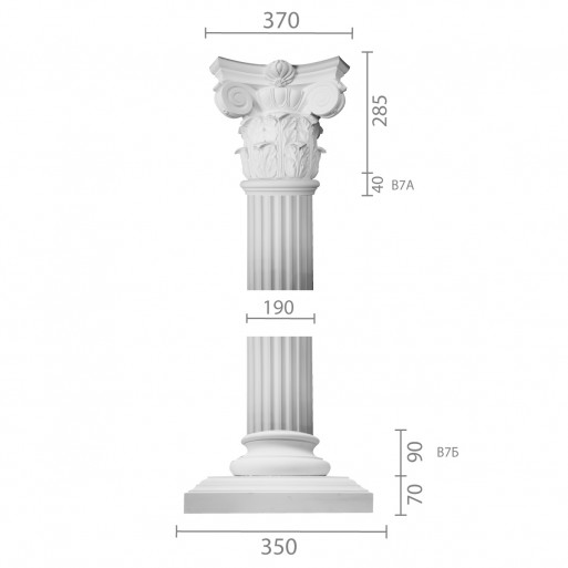 Колона з гіпсу ка-7 (1/2)
