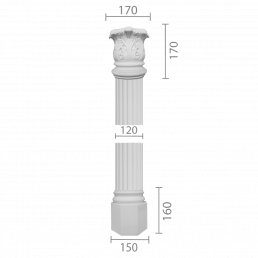 Колона з гіпсу ка-71 (1/2)