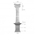Колона з гіпсу ка-8а ентазіс