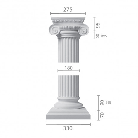 Колона з гіпсу ка-9 (1/2)