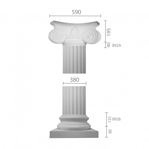 Колона з гіпсу ка-92 (1/2)
