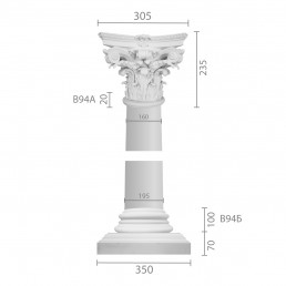 Колонна из гипса ка-94  (энтазис)