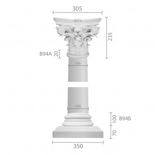 Колонна из гипса ка-94  (энтазис)