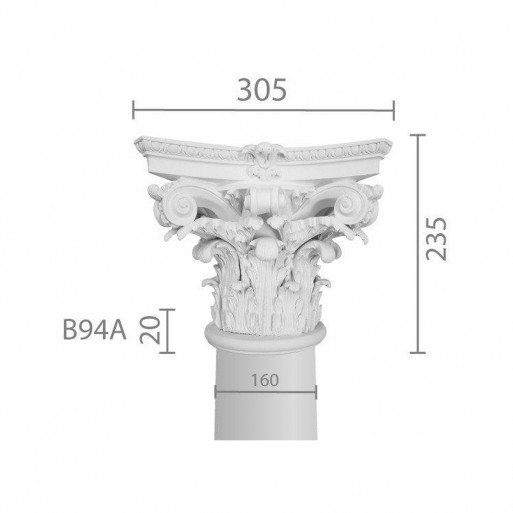 Капитель кп-94 (энтазис)