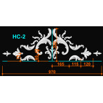 Набірний середник 2 до кута 8 (970х320 мм)