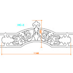 Набірний середник 3 до кута 9 (1340х520 мм)