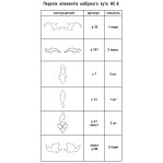 Набірний середник 6 до кута 12 (700х320 мм)