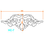 Набірний середник 7 до кута 14 (860х350 мм)