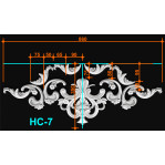 Набірний середник 7 до кута 14 (860х350 мм)