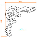 Набірний кут 11 (800х800 мм)