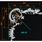 Набірний кут 11 (800х800 мм)