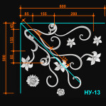 Набірний кут 13 (600х500 мм)