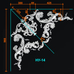 Набірний кут 14 (960х960 мм)