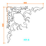 Набірний кут 4 (800х800 мм)