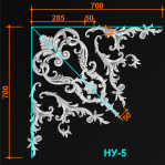 Набірний кут 5 (700х700 мм)