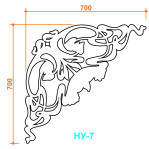 Набірний кут 7 (700х700 мм)