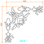 Набірний кут 8 (820х820 мм)