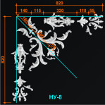 Набірний кут 8 (820х820 мм)