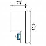 Фк світловий-4 h150х70мм