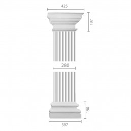 Пілястра з гіпсу ка-87