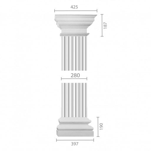 Пілястра з гіпсу ка-87
