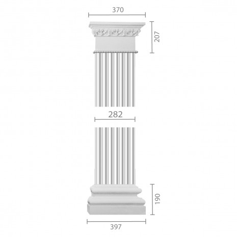 Пілястра з гіпсу ка-90