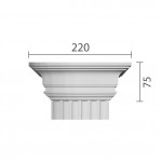 Капітель Кп-4 (Н75х220х67мм)