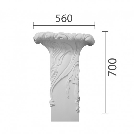 Капитель пилястры кп-46