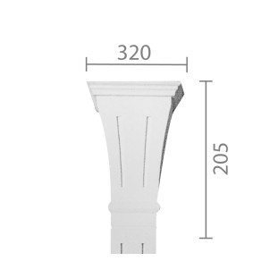 Капитель пилястры кп-59