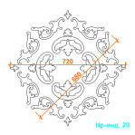 Наборная розетка Нр-инд. 20 Ø720 мм. 