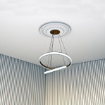 Розетка гіпсова гладка у сучасному стилі р-1016 а Ø410