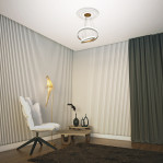 Розетка гіпсова гладка у сучасному стилі р-1016 а Ø410