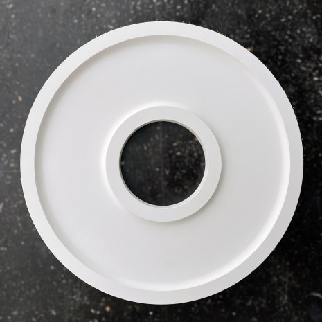 Розетка гіпсова гладка у сучасному стилі р-1017 а Ø410