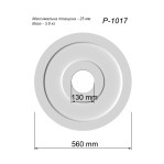 Розетка гіпсова гладка у сучасному стилі р-1017 Ø560