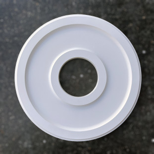 Розетка гіпсова гладка у сучасному стилі р-1018 а Ø410
