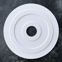 Розетка гіпсова гладка у сучасному стилі р-1018 б, Ø660