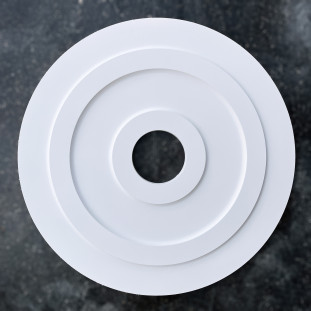 Розетка гипсовая гладкая в современном стиле р-1018 б Ø660