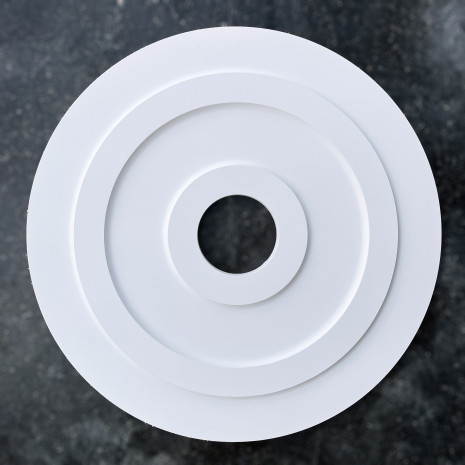 Розетка гіпсова гладка у сучасному стилі р-1018 б, Ø660